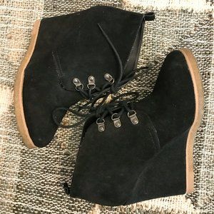 Steve Madden Suede Wedge Ankle Bootie